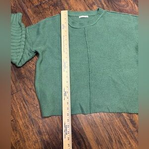 Pink Clover oversized green knit sweater size medium